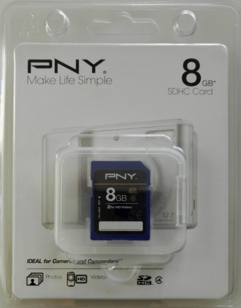 PNY 8GB Speicherkarte SDHC Class 4