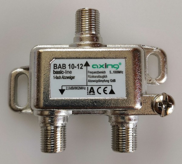 Axing BAB 10-12 1-fach Abzweiger (12 dB / 5…1006 MHz)