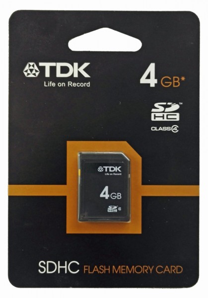 TDK 4GB Speicherkarte SDHC Class 4